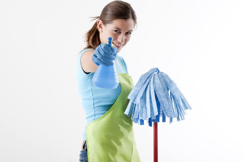 Carpet cleaning team using sustainable practices in Notting Hill