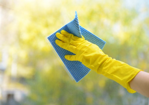 Recycling containers and sorted waste for carpet cleaning operations